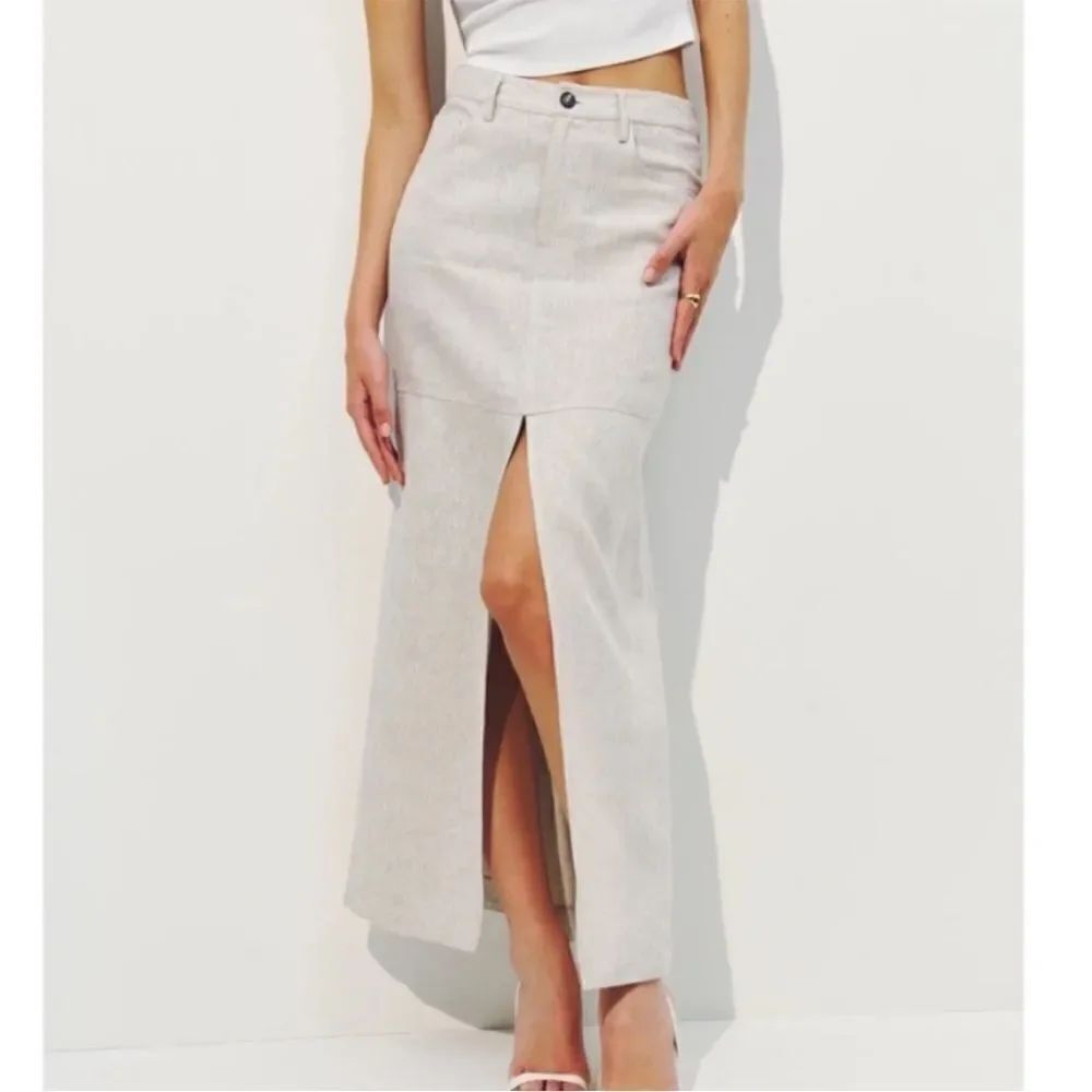 Reformation Tazz Madi Linen Skirt size 0